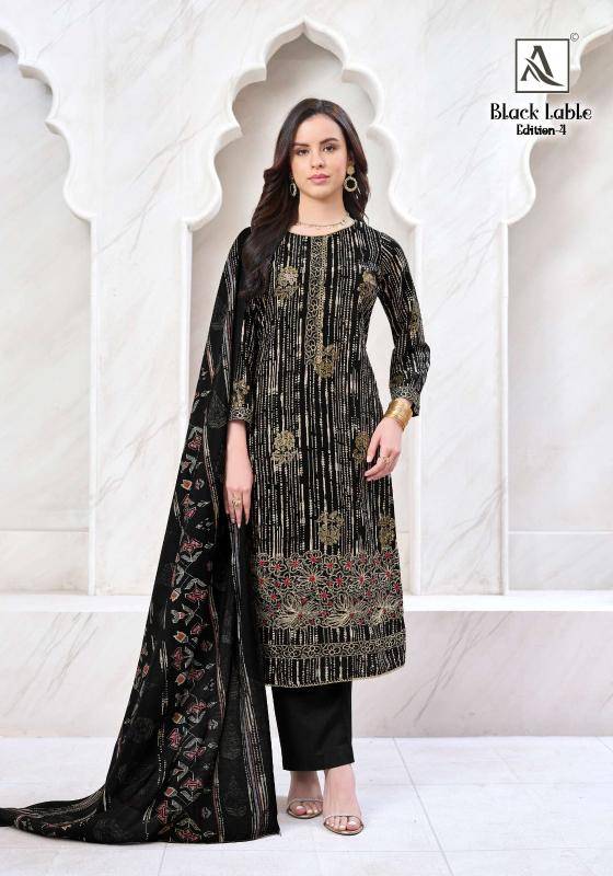 Alok suits black lable vol-4 Wholesale dress materials online